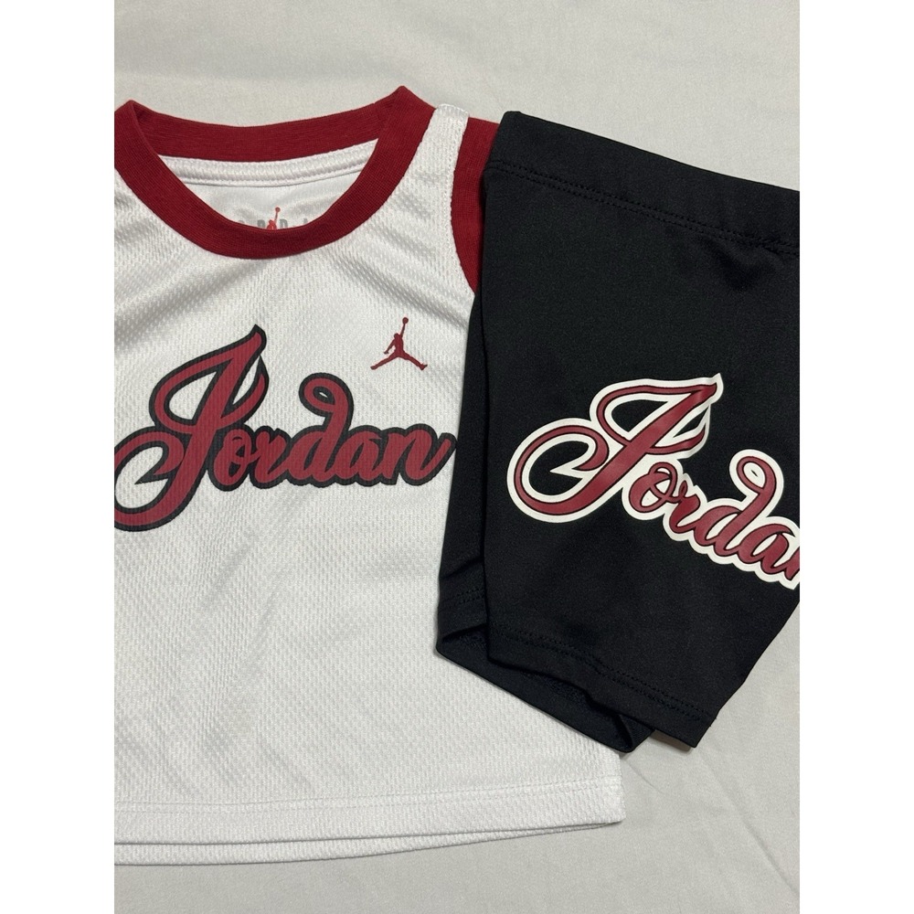 Girls Nike 2 Piece Set Tank Biker Shorts Size 2T NWT Jordan 23 Logo